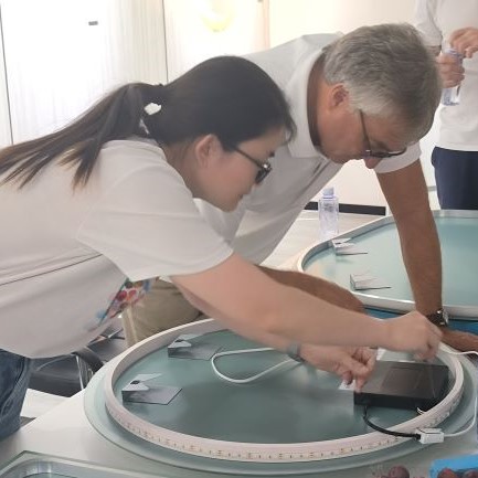 Sanitary ware brand inspected the bathroom mirror factory